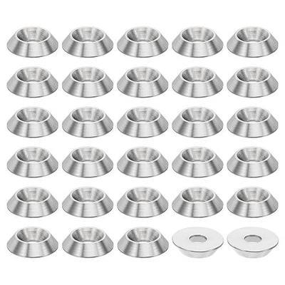 PATIKIL M4 Finish Countersunk Washer, 30pcs 13mm Dia. 3.2mm Tall Solid 304 Stainless Steel CNC Finish Cup Washer Screw Head Gasket for Industrial Construction
