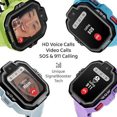 TickTalk5 Kids Smart Watch with GPS Tracker, Calls, Texts & SOS Ages 3-12 | Kids Smartwatch with HD Calling, SMS, GPS Tracking, Parental Controls, Music & Wellness