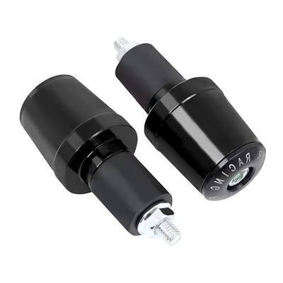 CHIFUN Motorcycle Bar Ends Plug Universal for 7/8" 22mm Handlebar CNC Aluminum Bar End Caps Weight Slider Replacement for Honda Yamaha Suzuki Motorbike Dirt Bike Scooters(Black)