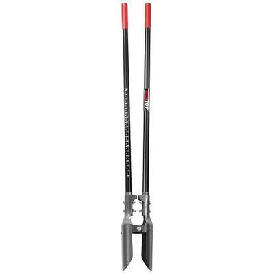 Post Hole Digger Fiberglass Handle with Scale Mark 58in for Digging | Heavy Duty, Manual Post Hole Digger,Sturdy Fiberglass Handle With Scale Mark,Hole Digger for Fence Posts,Digging Tools