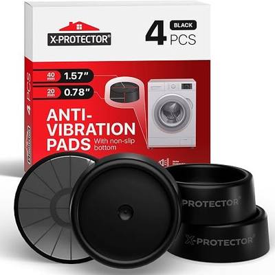 X-Protector Anti Vibration Pads for Washing Machine 4 PCS - Non-Slip Bottom | Premium Anti Vibration Pads for Washer - Washing Machine Anti Vibration Pads - Keep Washing Machine from Moving!