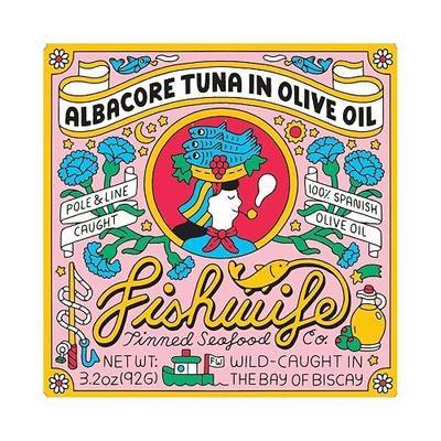 Fishwife Albacore Tuna in Olive Oil 1-Pack (3.2 Ounce)| MSC-Certified Sustainable Seafood, High Protein, Gluten Free | Handpacked in BPA-Free Tins with Spanish Extra Virgin Olive Oil