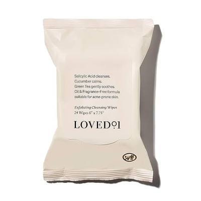 Loved01 Face & Body Salicylic Acid Cleansing Wipes, John Legend Skincare, Oil & Fragrance-Free, No-Rinse, Suitable for Blemish-Prone Skin, 24 wipes