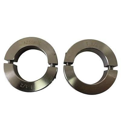 Bore 1-1/2'' Double Split Shaft Collar Stainless Steel Lock Collar Clamp Set Screw 2PCS (1-1/2'', 2)