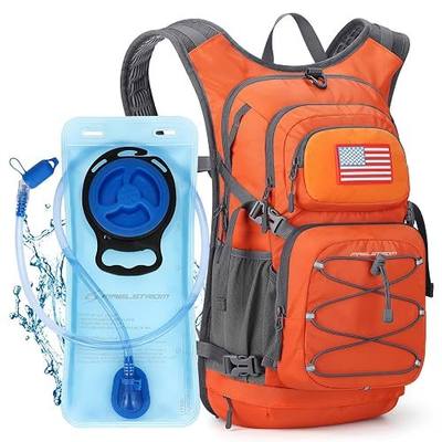 Maelstrom Lightweight Hydration Hiking Backpack with 2L/3L Water Bladder | BPA-free, High Flow Bite, Insulated Compartment, Reflective Strip, Utility Pockets, Perfect for Running, Cycling, Marathon