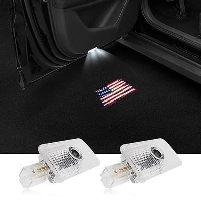 High Definition Car Door Logo Lights Car Projection LED Projector Door Shadow Light Puddle Lights for Ascent Forester Outback Accessories (Flag, Forester/Outback/Ascent)
