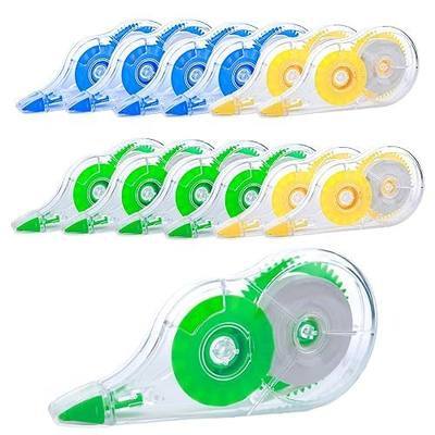 White Correction Tape, 12 Pack, 39.37 Feet - Classic Design | Correction Tape for School Office, Writing Supplies and Correction Supplies