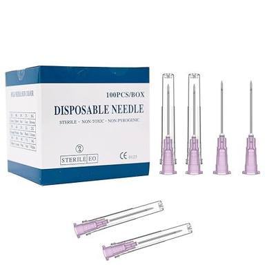 18 Gauge 1 Inch Needle (100 Pack), Sterile Disposable Injection Luer Lock Industrial Accessories Needles,Individually Wrapped