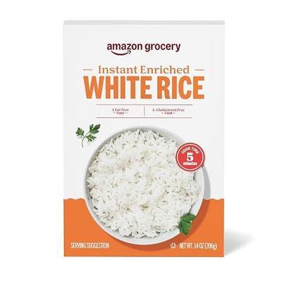 Amazon Grocery, Instant Enriched White Rice, 14 Oz