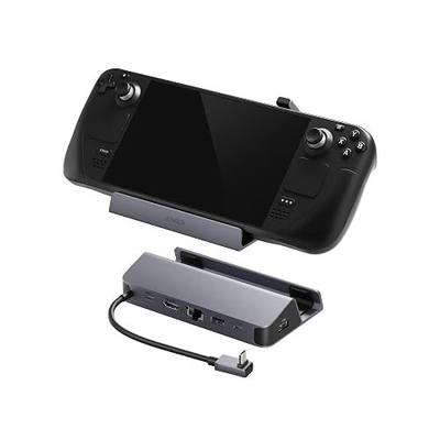 Anker Steam Deck Dock, 6-in-1 4K@60Hz HDMI Docking Station for Steam Deck | USB-C & 2 USB-A Data Ports, 1 Gbps Ethernet, Fast Charging, for Steam Deck (OLED)/ROG Ally/Legion Go (Not for Rog Ally X)