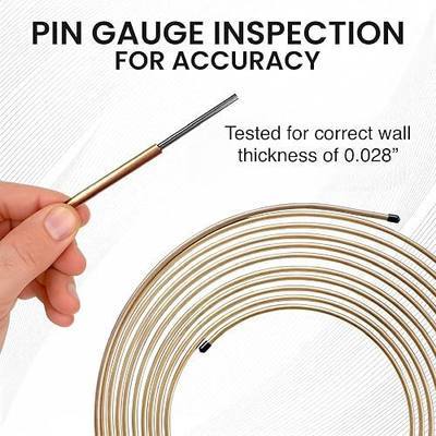 The Stop Shop Roll of 3/8" Real Copper Nickel Fuel/Transmission Line (.375) 12 Feet