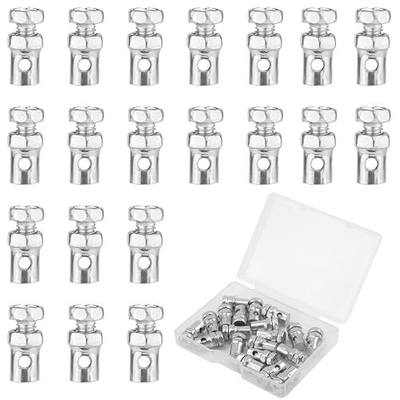 20pcs Universal 1/8" Clutch Brake Throttle Cable Ends, Go Kart Throttle Cable Stops Locks Repair Kit Bicycle Brake Cable Crimp Ends for Bike Motorcycles Scooters Lawn Mowers Tractors Parts (Silver)