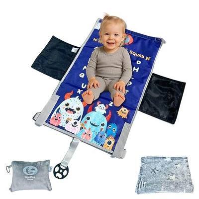 Kids Airplane Bed & Footrest 3-in-1 Kit |Baby Travel Essential |Kids Travel Essentials |Long Flight Must Haves |Bed for Toddlers 1-3 |Toddler Must Haves |Best Airplane Gadgets