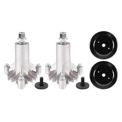 130794 128774 Spindle with 153535 Pulley for 38 42 Craftsman LT1000 LT2000 LT4000 Mower Assembly Husqvarna YTH1542xp Poulan Pro 42 Riding Mower Replaces 532130794 532128774 (2 Pack)