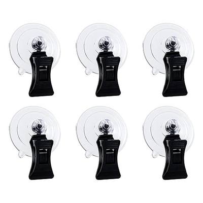 SLSON Fishes Veggie Seaweed Plant Suction Cup Clip Feeding Tool Feed Holder Aquarium Accessories for Fish Tank Fish Feeder Clips (6Pack Black)