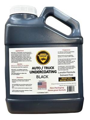 Woolwax 1-Gallon Jug. New Package. Same trusted formula. U.S.A. Made Lanolin Auto Truck Undercoating - Solvent Free - 2+ Year Corrosion Protection. Color: BLACK