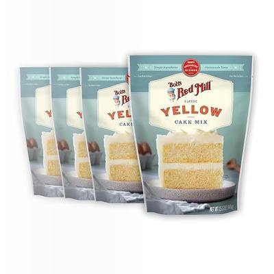 Bob's Red Mill Classic Yellow Cake Mix, 15.5oz (4 Pack)