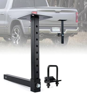 Heavy-Duty Hitch Mount Vise Plate, Hitch Vise Holder with Adjustable Height | Universal Fit for 2-Inch Receiver