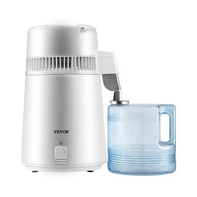VEVOR 1.1 Gallon Water Distiller, 750W, BPA Free Container Countertop | 304 Stainless Steel Interior Stiller, Food-grade Water Tank, Button Control, Distilled Water Maker for Home & Commercial Use