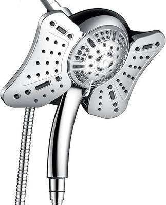 GRICH 2.5GPM Shower Head with Handheld Spray Combo: 2 in 1 Rainfall Shower Heads high pressure & Handheld Shower Head, 9 Spray Modes/Settings Detachable Shower Head with 60 Inch Hose