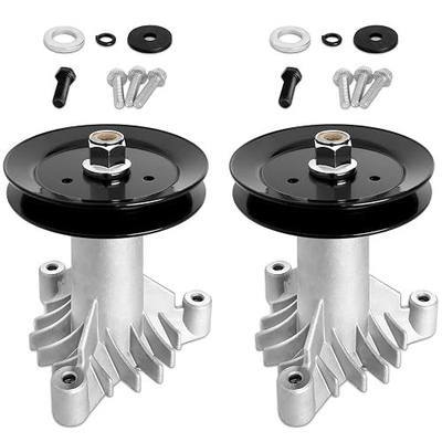 130794 Spindle 153535 Pulley Compatible with Craftsman Mower - Spindle Assembly with Pulley Compatible with Craftsman LT1000 LT2000 DYT4000 42" Deck Tractor, HU, Pou LAN Pro Mower, 2 Pack