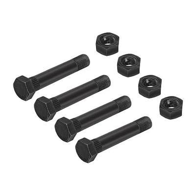 A.A Trailer Leaf Spring Shackle 9/16" -18 x 3 Bolt & Lock Nut Set for 1-3/4" Wide Leaf Springs (4 Pack)