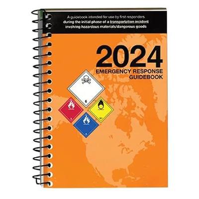 Labelmaster 2024 Emergency Response Guidebook (ERG) Spiral Bound, Pocket Size, Guide to Help When Responding to Transportation Emergencies Involving Hazardous Materials