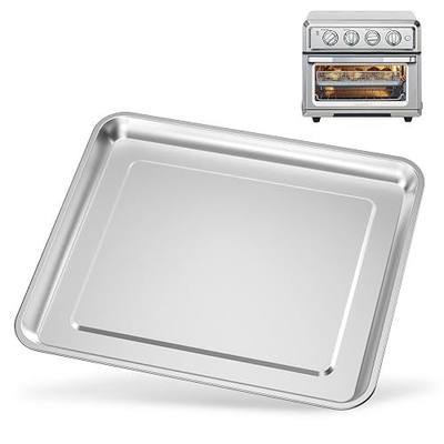 12.4"x11" Stainless Steel Air Fryer Tray Replacement for Cuisinart Air Fryer TOA-060 and TOA-065 TOA-70,Baking Sheet Pan,Heavy Duty & Easy Clean