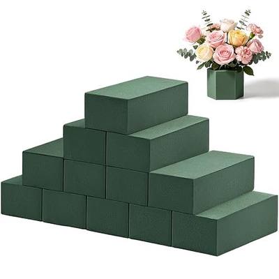 Tunnkit 12 Pcs Wet & Dry Floral Foam Blocks, 7.8" L x 3.5" W x 2.4" H | Flower Foam for Fresh and Artificial Flowers Arrangement, Oasis Floral Foam for DIY Craft Wedding Home Decorations