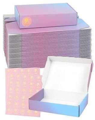 Pack of 45-9x6x2 Inch Shipping Boxes for Small Business, Purple Cardboard Corrugated Mailer Boxes for Shipping Packaging Craft Gift Giving Products