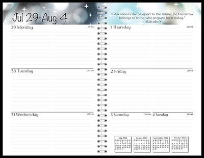 House of Doolittle 2024-2025 Weekly Academic Planner Assignment Book, Black, 5 x 8 Inches, August - August (HOD274RTG02-25)
