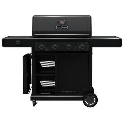 Charbroil Pro Series with Amplifire Infrared Technology 4-Burner Propane Gas Grill Cabinet with Side Burner, Black - 463281024
