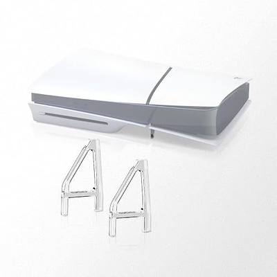 Stand for PS5 Slim, for ps5 pro Cooling Feet, Horizontal Placement Bracket Holder for PS5 Slim Console Flat Stand (Disc Edition-A)