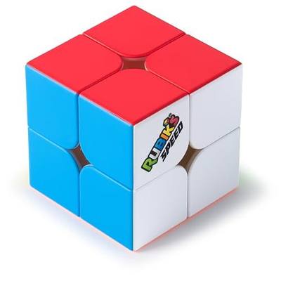Rubik's Cube 2x2 Speed Puzzle Cube & Brain Teaser Fidget Toy | Strong Core For Fast Solves, A Competitive Speed Cube that Hones Reflexes, Logical Thinking & Quick-Thinking Skills, Ages 8+