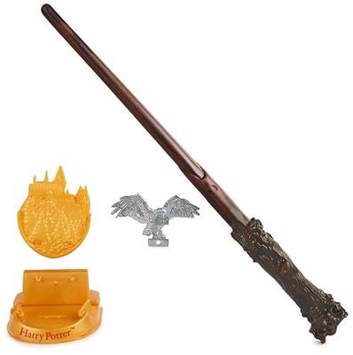 Wizarding World Harry Potter 12-inch Magical Creatures Wand, Ages 6+ | Unbox a Mystery 12-inch Replica Wand, Includes Hogwarts Stand & Die-Cast Icon, Pretend Play, Spellbinding Gift for Kids