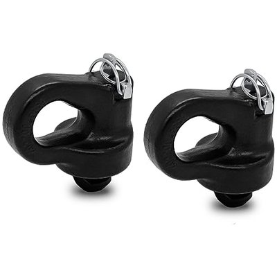 60691 Puck System Gooseneck Hitch Safety Chain Anchors, Compatible with 2013-2026 Ford F250 F350 F450, 2016-2026 Chevrolet Silverado, GMC Sierra & 2016-2024 Nissan Titan XD, 38000 lbs GTW, 2 PCS