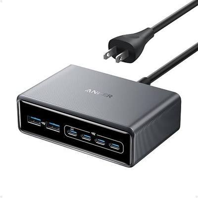 Anker Prime Charging Station, 200W 6-Port GaN Desktop Charger | Fast Charging USB C Charger for Multiple Devices, Compatible with iPhone, Galaxy, MacBook, Dell and More