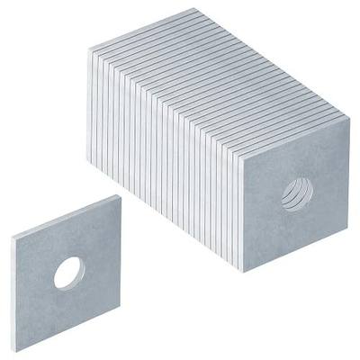 GBGS 30 Pack Square Washers Plate for 3/8" Bolt,1/8" x 1-5/8"x 1-5/8" | Electro-galvanized Finished