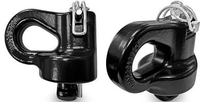 60691 Puck System Gooseneck Hitch Safety Chain Anchors, for 2013-2026 Ford F250 F350 F450, 2016-2026 Chevrolet Silverado, GMC Sierra & 2016-2024 Nissan Titan XD, 38000 lbs GTW, 2 PCS