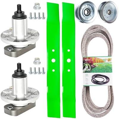 42 Inch Mower Deck Rebuild Kit for John Deere L100 L110 L118 L111 L108 L105 L107 Lawn Mower Parts Includes 2 Spindles GY20050 GY20785 2 Blade GX20249 2 Idler Pulley GY20067 GY22082 1 Belt GX20072