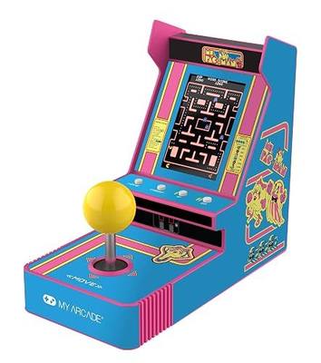 My Arcade Ms. Pac-Man Joystick Player: Retro Arcade Classics, 3.5" Screen | Handheld Games, Birthday Gifts for Kids and Adults, Collectibles