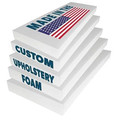 Foamma Custom Cut-to-Size Foam - High & Medium Density Custom Upholstery Foam Cushion, Polyurethane, Cushion Replacement for Chairs, Couches & DIY Projects for All Needs