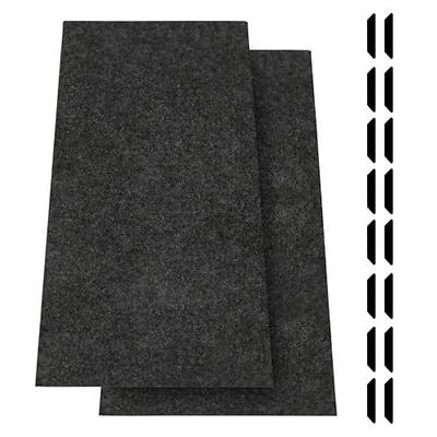 JERIA 2 Pcs 36 X 60 Inch Oil Spill Mat for Under Car Driveway,Oil Leaks Absorbent Oil Pad,Tape Rubber Mat Garage Floor with 16 PCS Tapes