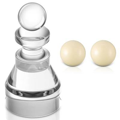 Silipull Roulette Win Marker and 2 Pcs 15 mm Roulette Balls Acrylic Accessories Wheel Table Game Set