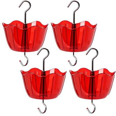 Ant Moat for Hummingbird Feeders 4 Pack,5 oz High Capacity,Suitable for Outdoor Patio Hanging Feeder, Garden Decoration, Sturdy and Leak-Proof(Bottle not Included