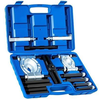14pcs Bearing Removal Puller Kit 5 Ton Capacity Pinion Wheel Bearing Separator Tool with 2" / 5cm and 3" / 7.5cm Jaws Wheel Hub Axle Puller Set