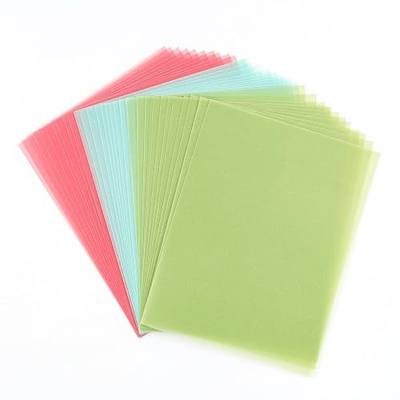 Colored Vellum Paper, 60 Sheets, 3 Colors, Transparent, 4.25x5.5in, Translucent, Printable Vellum Sheets for Printing, Drawing, Ink Jet, Laser Printer, Arts, Crafts, Scrapbook