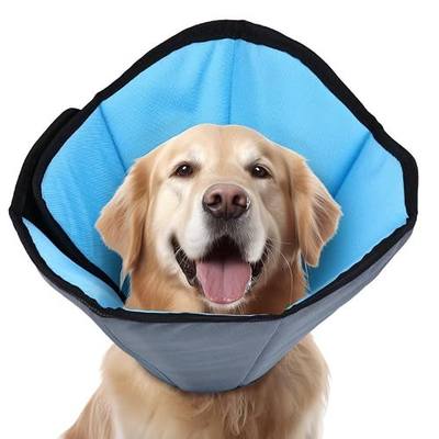 Dog Cone Collar for Dogs After Surgery Extra Long, Adjustable Comfy Dog Elizabethan Pet Collar Cone for Large Dogs Anti-Lick Protective Wound