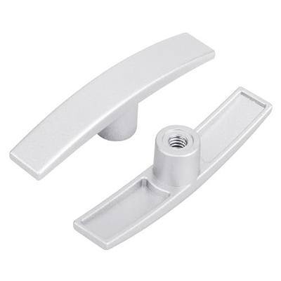 2pcs Aluminum RV Waste Valve Handles T1003-6MN Fit Valterra Camco | Universal RV dump valve handle, metal RV water tank t handle, Fits 1 1/2" and 3" gate valve, black and grey tank pull handle