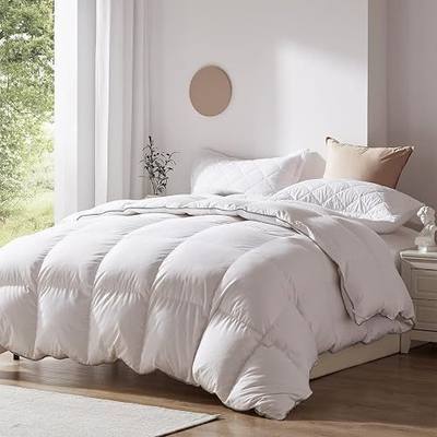 SPXTEX Bedding Duvet Cover Set Cotton Breathable Durable Soft Comfy,White Down Alternative Queen Comforter - Bedding for Kids, Teens, and Adults